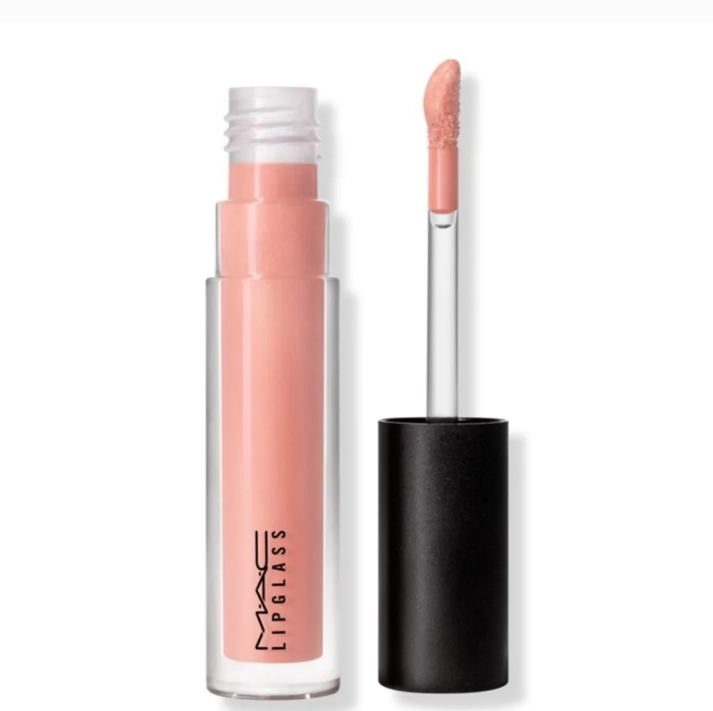 MAC Cosmetics Please Me Peachy Pink Lipglass with Glossy Finish Brand New